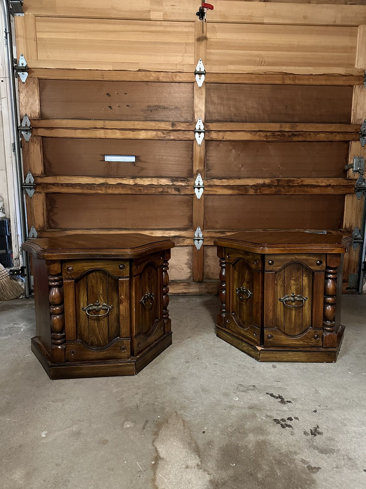 Vintage Wooden Decorative End Tables 