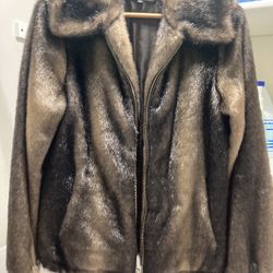 Ellen Tracy Faux Fur Jacket