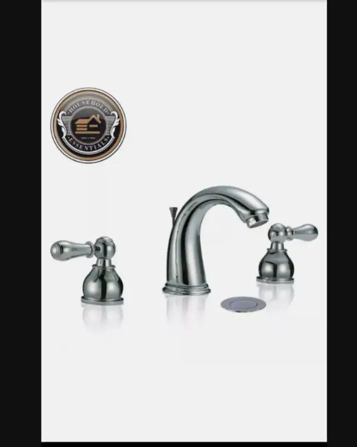 8" Chrome Widespread Bathroom Faucet with Drain...... CHECK OUT MY PAGE FOR MORE ITEMS