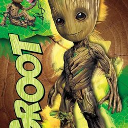 Trends International Marvel Cinematic Universe - Guardians of the Galaxy 2 - Groot Wall Poster, 14.725" x 22.375", Premium Unframed Version