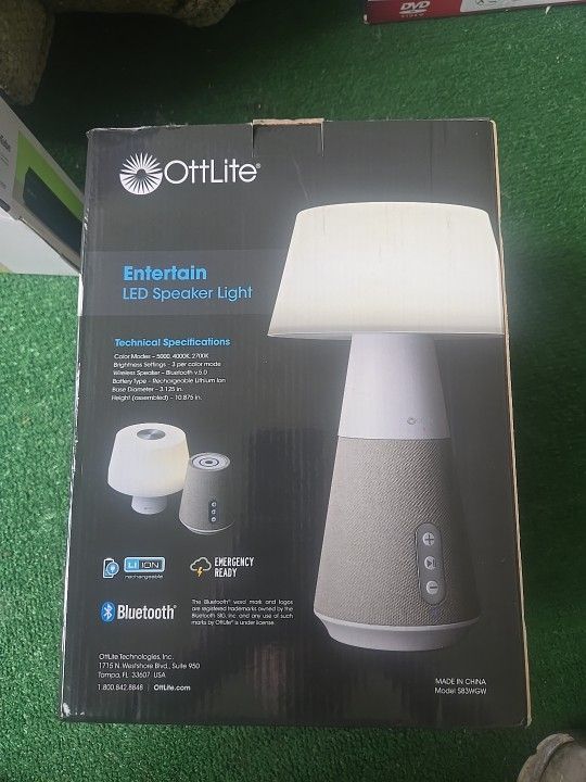 Ottlite Lamp Speaker Bluetooth