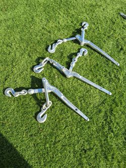Galvanized Ratchet Load Binders – Set of 3 plus  2 ratchet binders