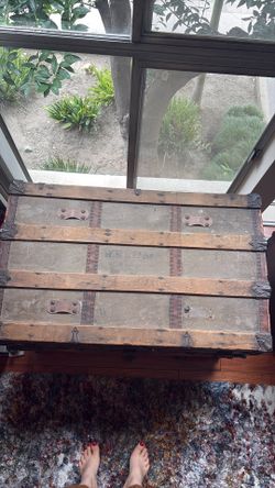 1920s travel steam trunk