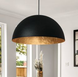 Black and Gold Light Fixture