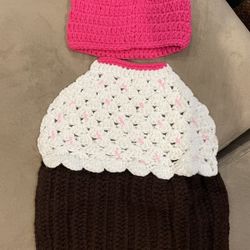 Newborn Cupcake Crochet Outfit For Photo Shoot 