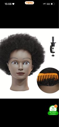 Afro mannequin head
