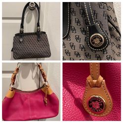 Pink & Black Dooney And Bourke Pursea