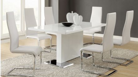 Modern Dining Table W/6Chairs