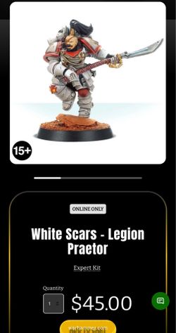 Warhammer white scare predators one of original FW