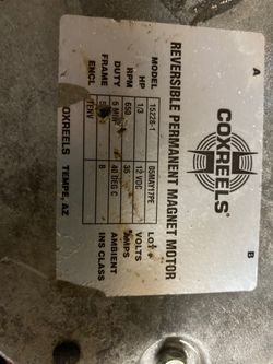 Cox reels permanent magnet motor