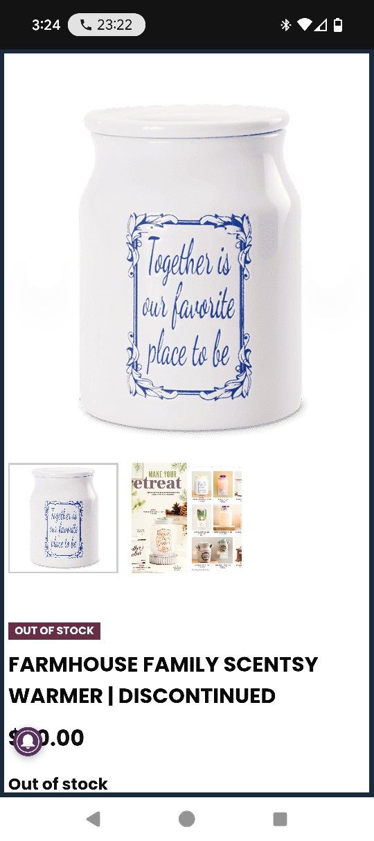 New Scentsy Wax Warmer