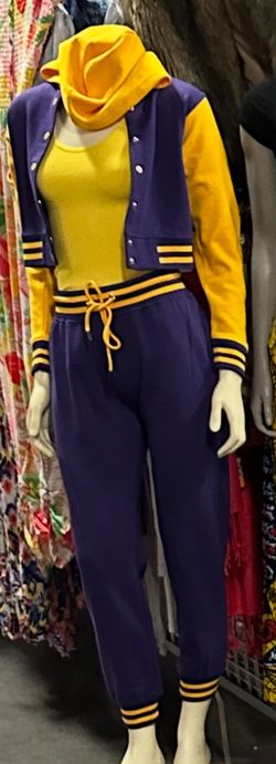 Women purple Sweatsuit Size. . S . M. L. XL . 2x . 3X