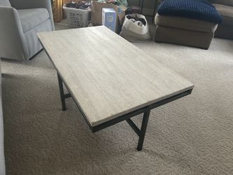 Stone Coffee table and 2 matching end tables