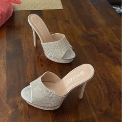 Glittery heels
