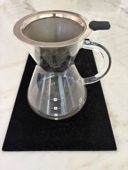 Pour Over Coffee Maker with Stainless Steel Filter