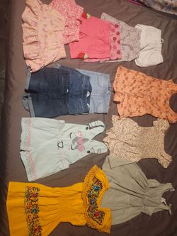Girls Clothing Bundle – Mixed Tops, Shorts & Dresses