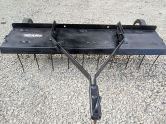 40" pull behind dethatcher Sears.