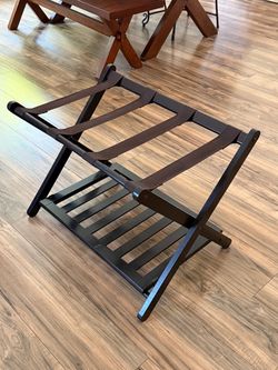 Winsome Reese Luggage Rack with Storage Shelf