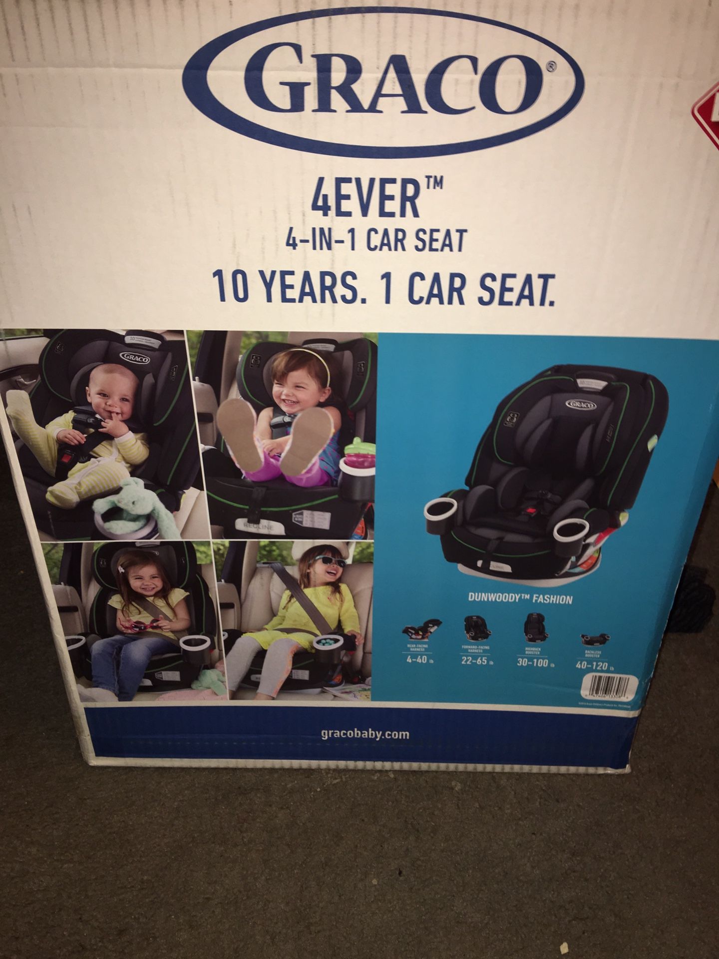 Graco 4-in-1 car seat Msrp $299 asking $250-$200