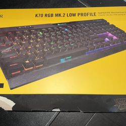 Corsair K70 RGB MK.2 Low Profile Keyboard. Opened but Like New