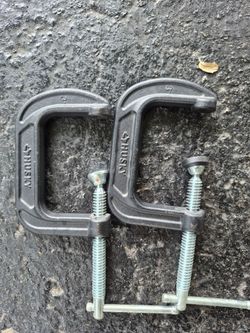 2 Husky 823-104 C Clamps 3 in.