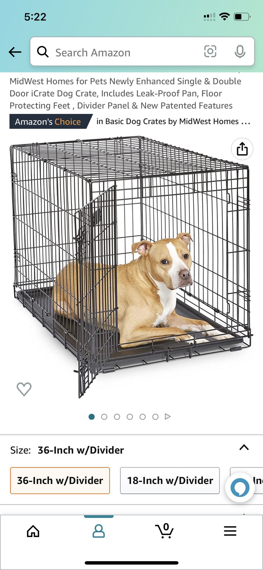Large dog crate 