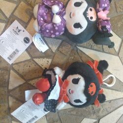 Brand New Clip-on Mini Plushies Kuromi 12 Each