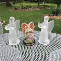 3 Angel Figurines