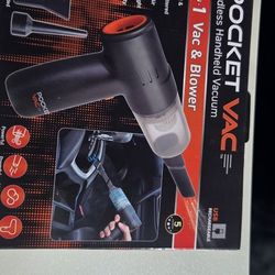 New Vacum/blower Pocket Size Cordless 