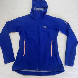 The North Face Summit Series Women’s Medium Blue Hooded Softshell Jacket