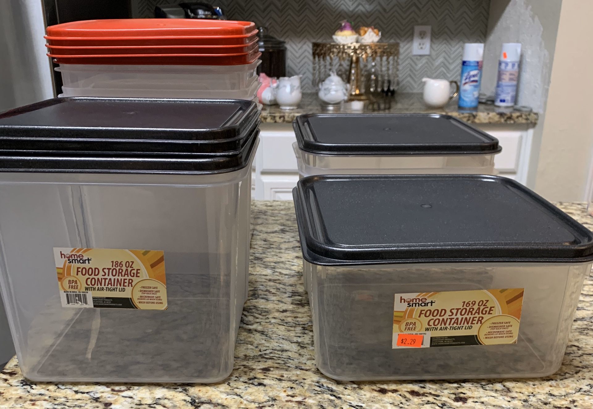 Large Food Storage Container with Lid