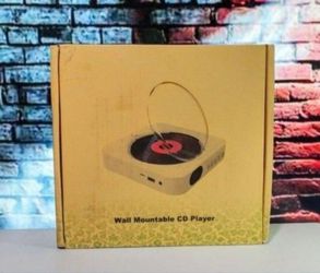 Portable CD Player with Bluetooth, Desktop CD Music Player, Desktop Bluetooth CD Player with HiFi Sound Speaker, Mountable CD Players