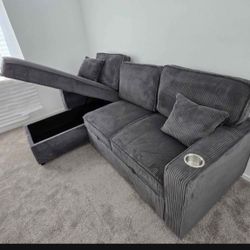 Corduroy Couch Pull Up Bed 