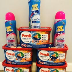 $70 5 Containers  Of Persil It’s 38counts Per Each And 538g The snuggle Booster It’s All Brand New And Pick Up gahanna