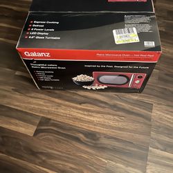 New Red Microwave 9.6” glass Turntable 