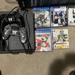 40in Element  (Not A Smart Tv), PlayStation 4 With Games 