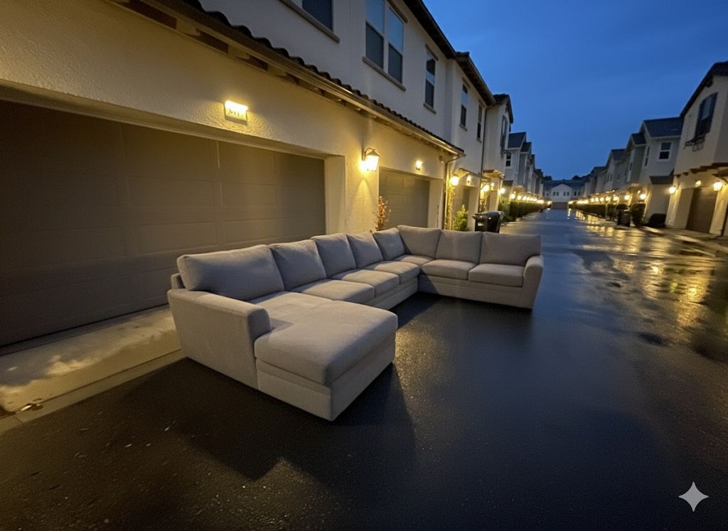 Huge Light Grey Oversized Sectional Couch From Living Spaces In Excellent Condition - FREE DELIVERY 🚚