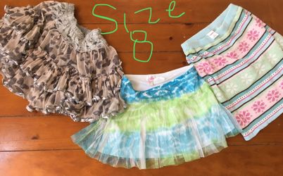 Girls size 8 skirts. Gymboree. Justice