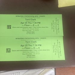 2 Terri Clark Concert Tickets Brauntex