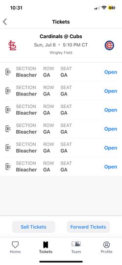 Cubs Vs Cardinals Bleacher Seats 7/6
