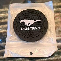 Ford Mustang branded silicone car cup holder coaste