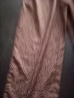 Cheetah suede legging pants