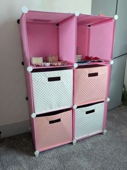 Modular cube storage organizer $20 for both