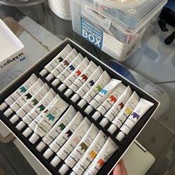 Acrylic Paint Set + Glitter Bundle – 48 Colors
