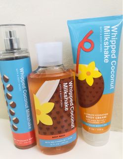 BATH & BODY WORKS🌴🥥Whipped Coconut Milkshake🥥🌴3-piece Set