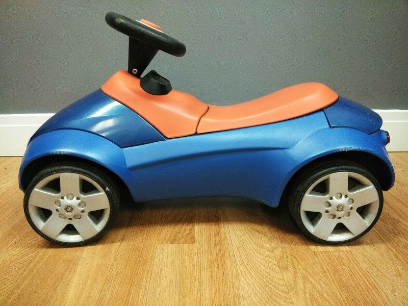 Genuine BMW Z3 Baby Racer II Blue Orange Toddler Kids Toy Car Scoot Push VTG (not electric)