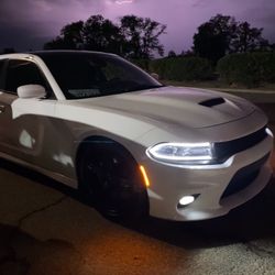 2017 Scat Pack White Hood
