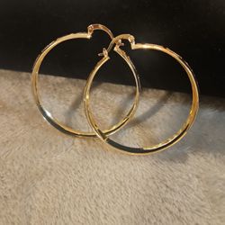 Gold Plated Hoop Earrings