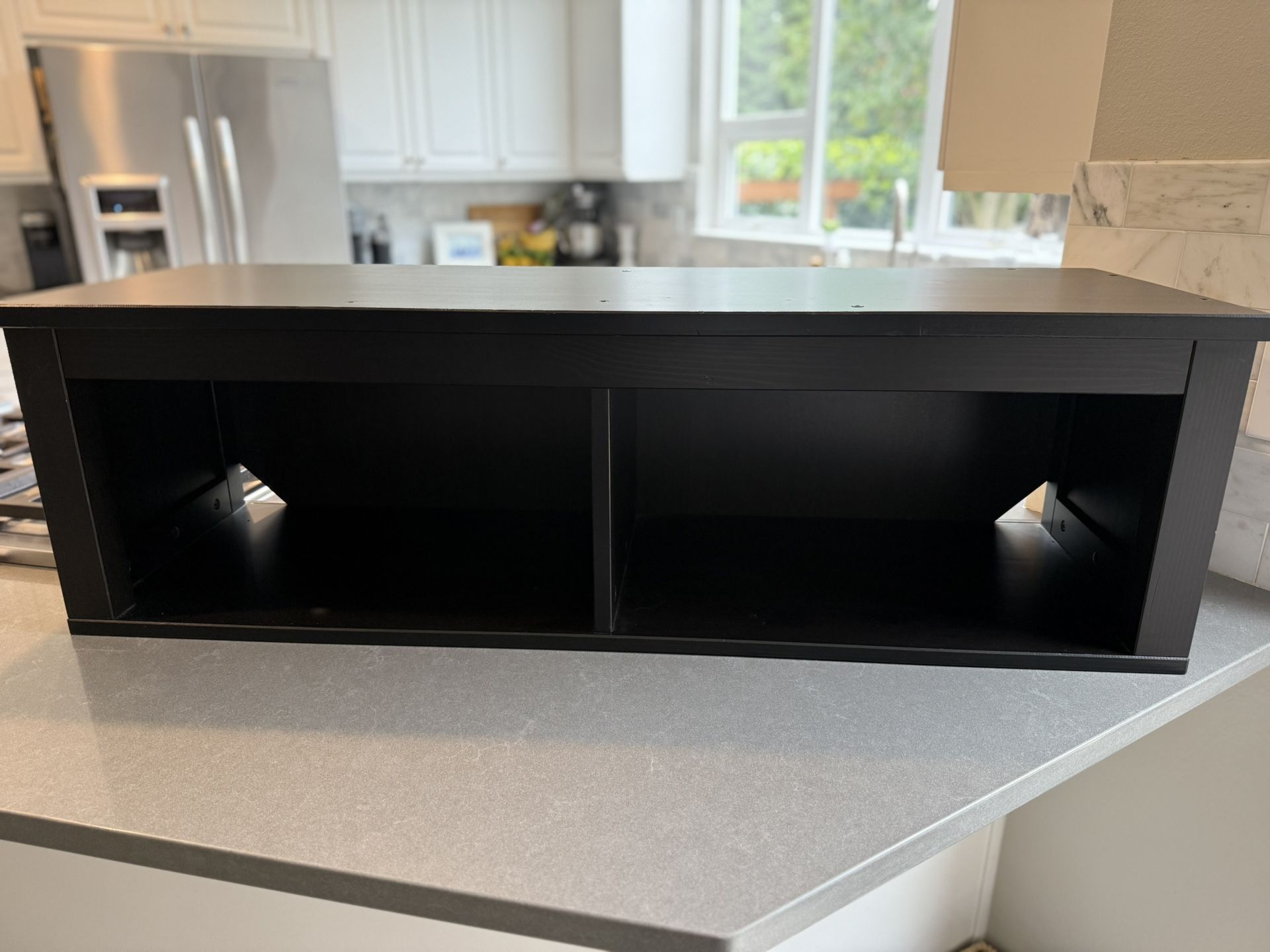 Solid Wood Black IKEA Shelving Unit