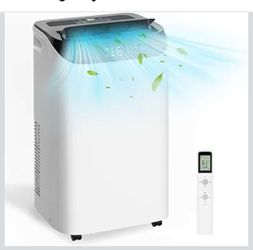 12,000 BTU Portable Air Conditioner Cools Up to 500 Sq.Ft, 3-IN-1 Energy Efficient Portable AC Unit with Remote Control & Installation Kits for Large
